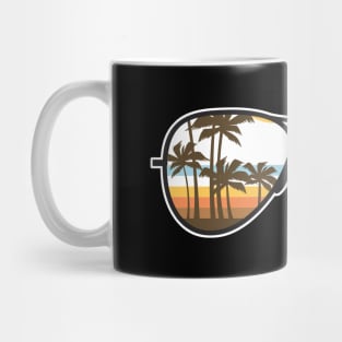 Tropical Sunset Sunglasses Mug